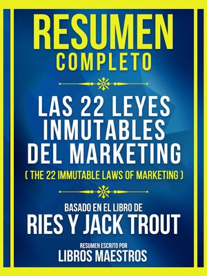 cover image of Resumen Completo--Las 22 Leyes Inmutables Del Marketing (The 22 Immutable Laws of Marketing)--Basado En El Libro De Ries Y Jack Trout
